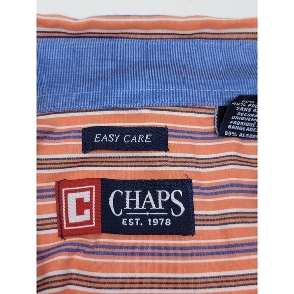 Men's Chaps Button-Down Dress/Casual Long Sleeve Shirt Size XL‎ - Picture 5 of 7